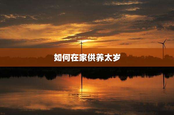 如何在家供养太岁
