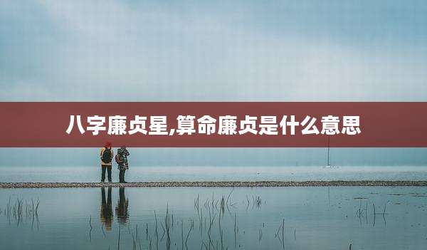 八字廉贞星,算命廉贞是什么意思
