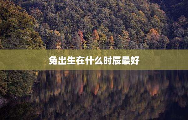 兔出生在什么时辰最好