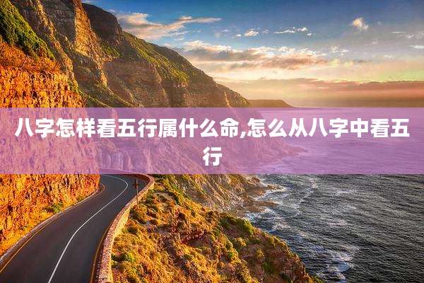 八字怎样看五行属什么命,怎么从八字中看五行