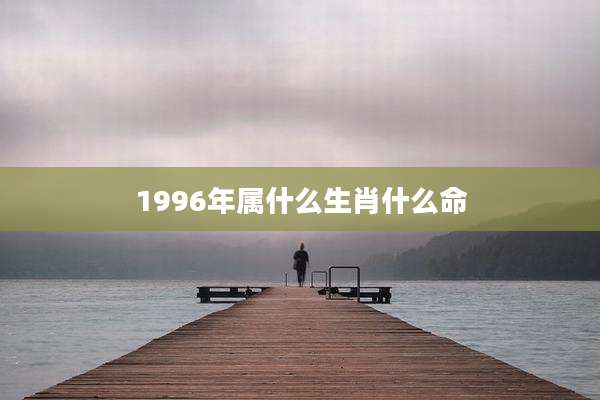 1996年属什么生肖什么命