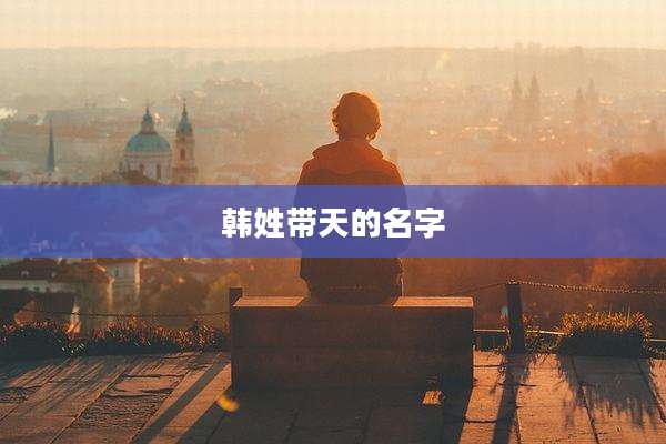 韩姓带天的名字