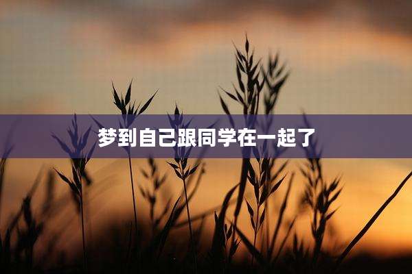 梦到自己跟同学在一起了