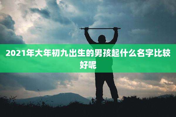 2021年大年初九出生的男孩起什么名字比较好呢