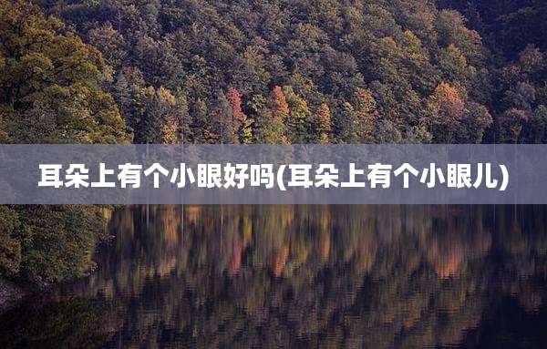耳朵上有个小眼好吗(耳朵上有个小眼儿)