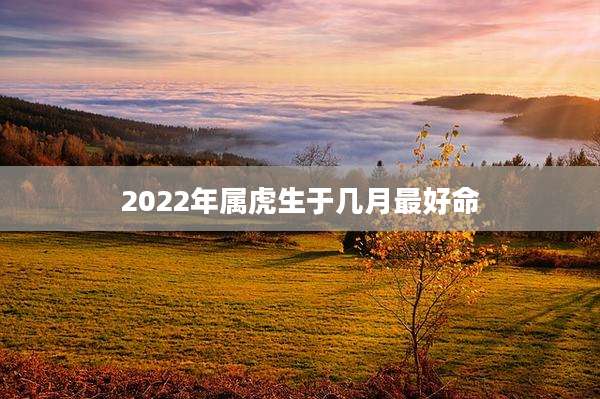 2022年属虎生于几月最好命