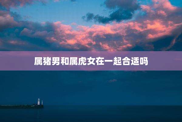属猪男和属虎女在一起合适吗