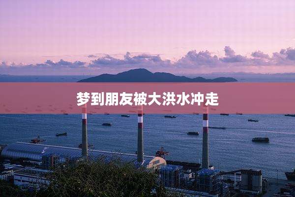 梦到朋友被大洪水冲走