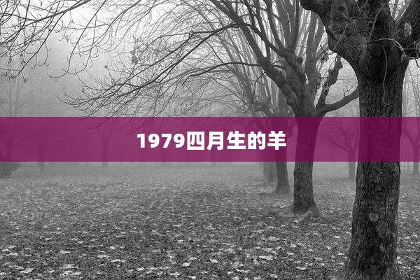 1979四月生的羊
