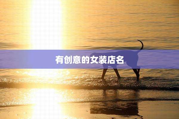 有创意的女装店名