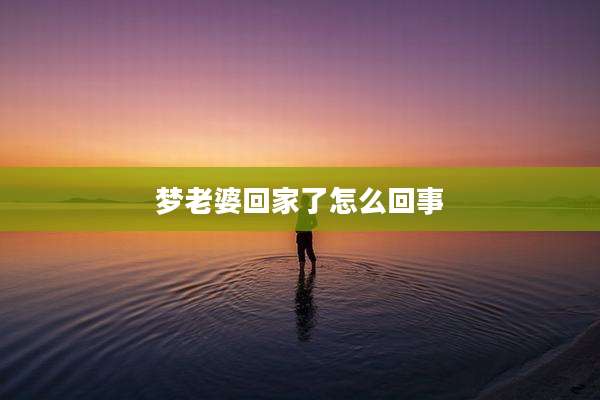 梦老婆回家了怎么回事