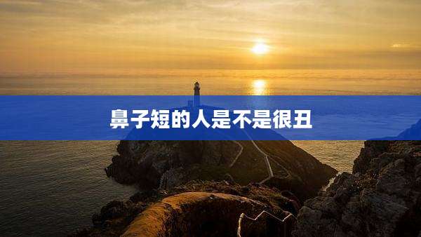 鼻子短的人是不是很丑