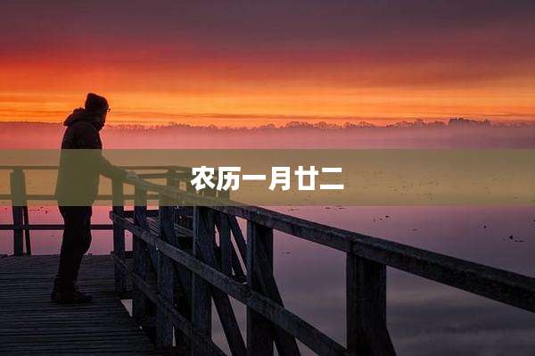农历一月廿二