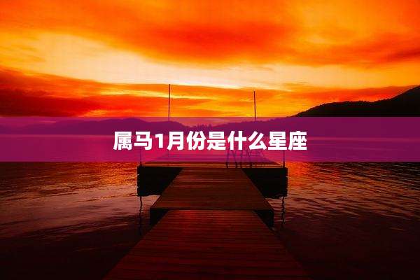 属马1月份是什么星座