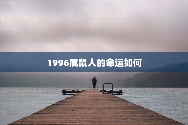 1996属鼠人的命运如何