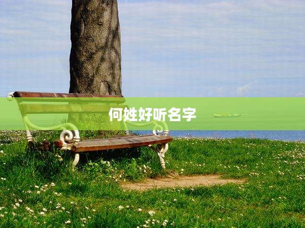 何姓好听名字