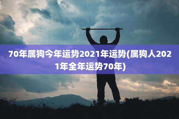 70年属狗今年运势2021年运势(属狗人2021年全年运势70年)