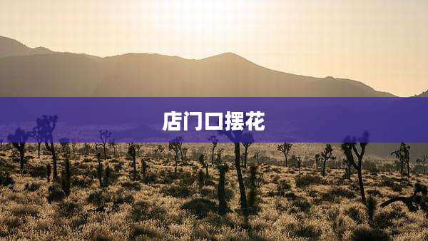 店门口摆花