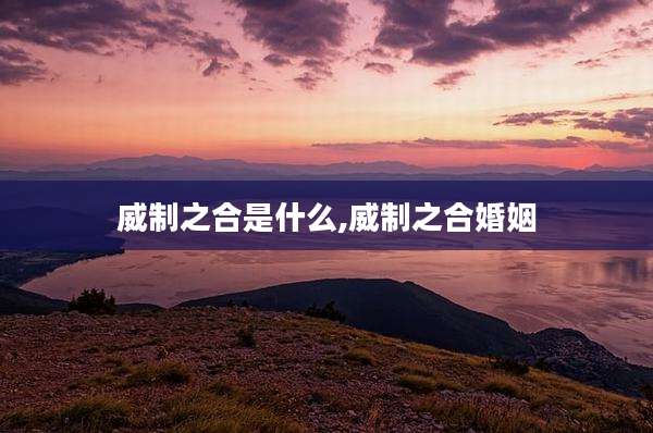 威制之合是什么,威制之合婚姻