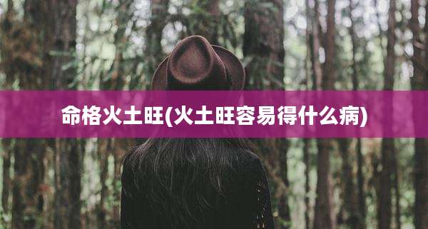 命格火土旺(火土旺容易得什么病)