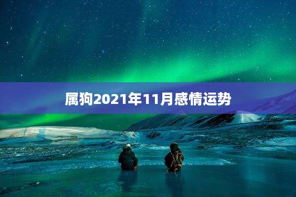 属狗2021年11月感情运势