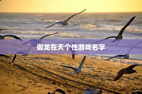 御龙在天个性游戏名字