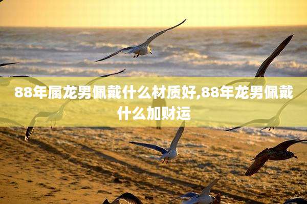 88年属龙男佩戴什么材质好,88年龙男佩戴什么加财运