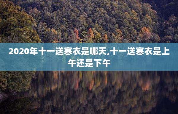 2020年十一送寒衣是哪天,十一送寒衣是上午还是下午