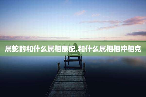 属蛇的和什么属相最配,和什么属相相冲相克
