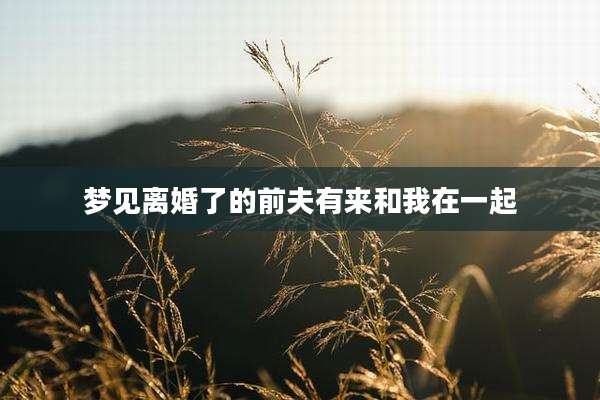 梦见离婚了的前夫有来和我在一起