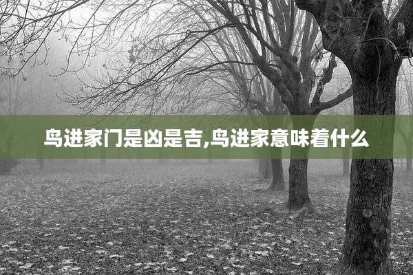 鸟进家门是凶是吉,鸟进家意味着什么