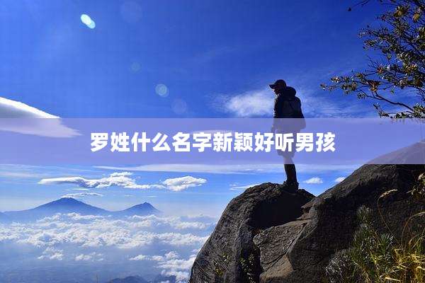 罗姓什么名字新颖好听男孩