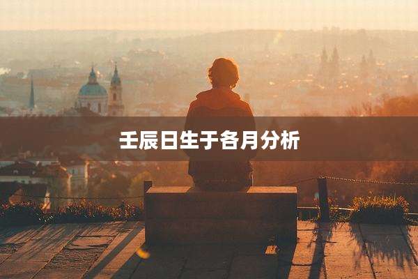 壬辰日生于各月分析