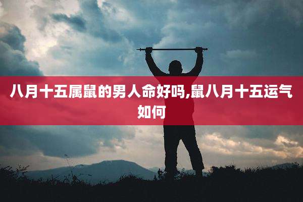 八月十五属鼠的男人命好吗,鼠八月十五运气如何