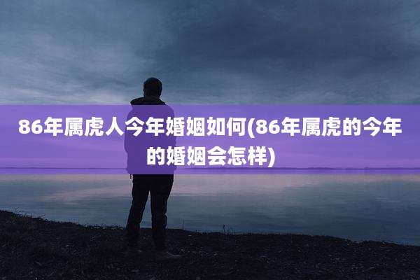86年属虎人今年婚姻如何(86年属虎的今年的婚姻会怎样)