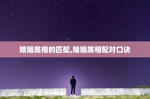 婚姻属相的匹配,婚姻属相配对口诀