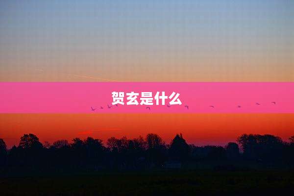 贺玄是什么