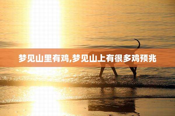 梦见山里有鸡,梦见山上有很多鸡预兆