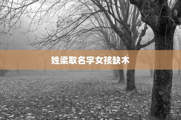 姓梁取名字女孩缺木