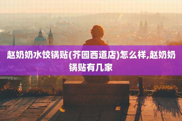 赵奶奶水饺锅贴(芥园西道店)怎么样,赵奶奶锅贴有几家