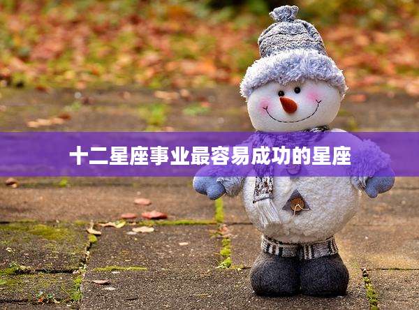 十二星座事业最容易成功的星座