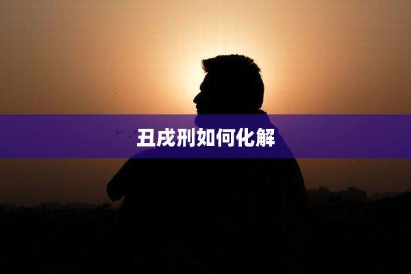 丑戌刑如何化解