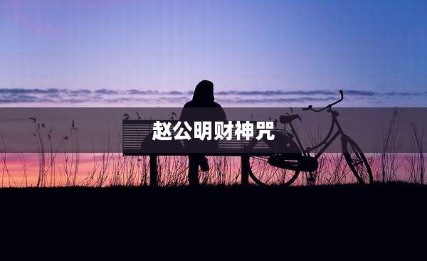 赵公明财神咒