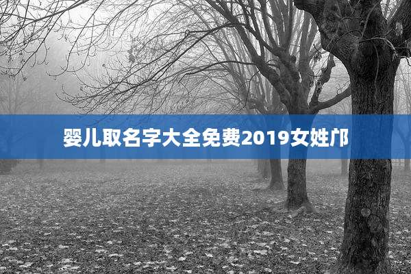 婴儿取名字大全免费2019女姓邝