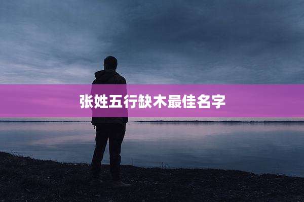 张姓五行缺木最佳名字