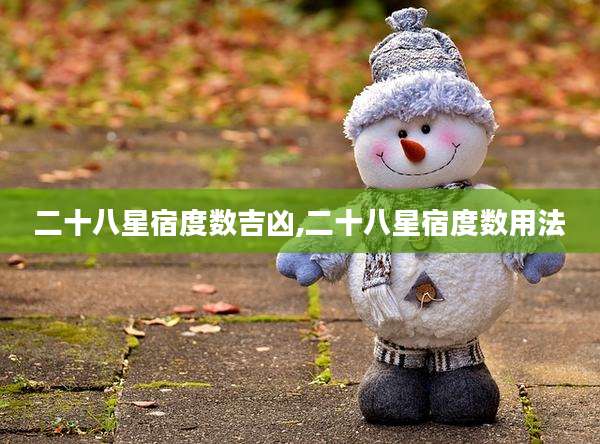 二十八星宿度数吉凶,二十八星宿度数用法