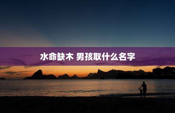 水命缺木 男孩取什么名字