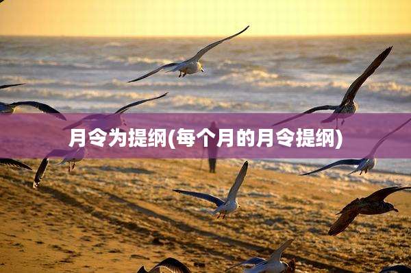 月令为提纲(每个月的月令提纲)