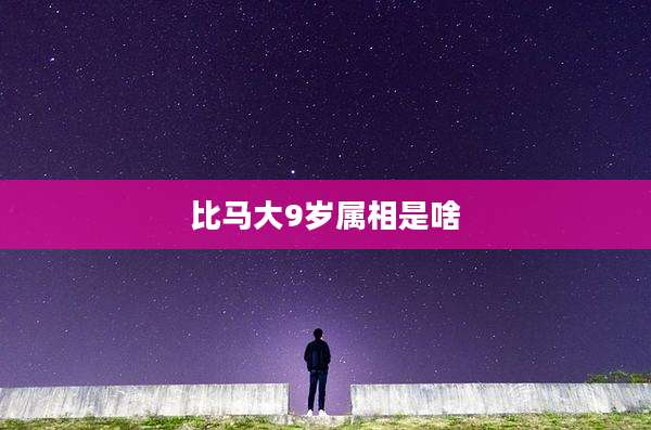 比马大9岁属相是啥