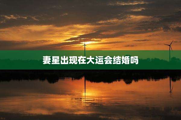 妻星出现在大运会结婚吗